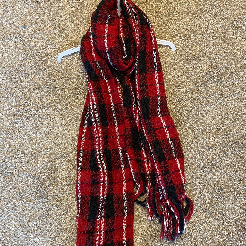 Free People Plaid Scarf